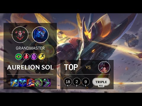 Aurelion Sol Top vs Akali - BR Grandmaster Patch 11.12