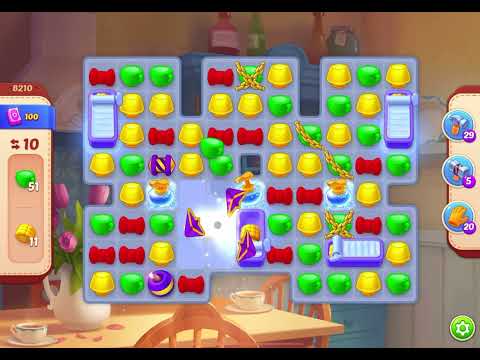 HomeScapes Level 8210 no boosters (14 moves)