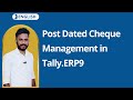 Post Dated Cheques Management In Tally ERP9 I PDC S I Vedanta Educational Academy I Ursravitelugu