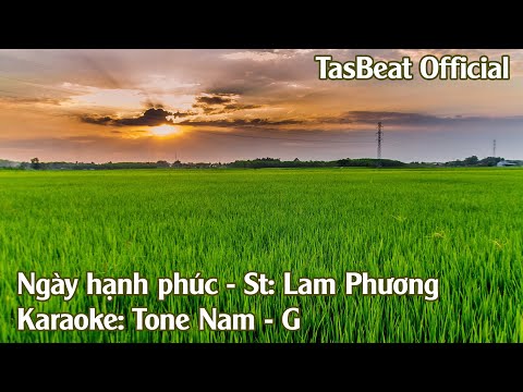 Karaoke Ngày Hạnh Phúc - Tone Nam | TAS BEAT