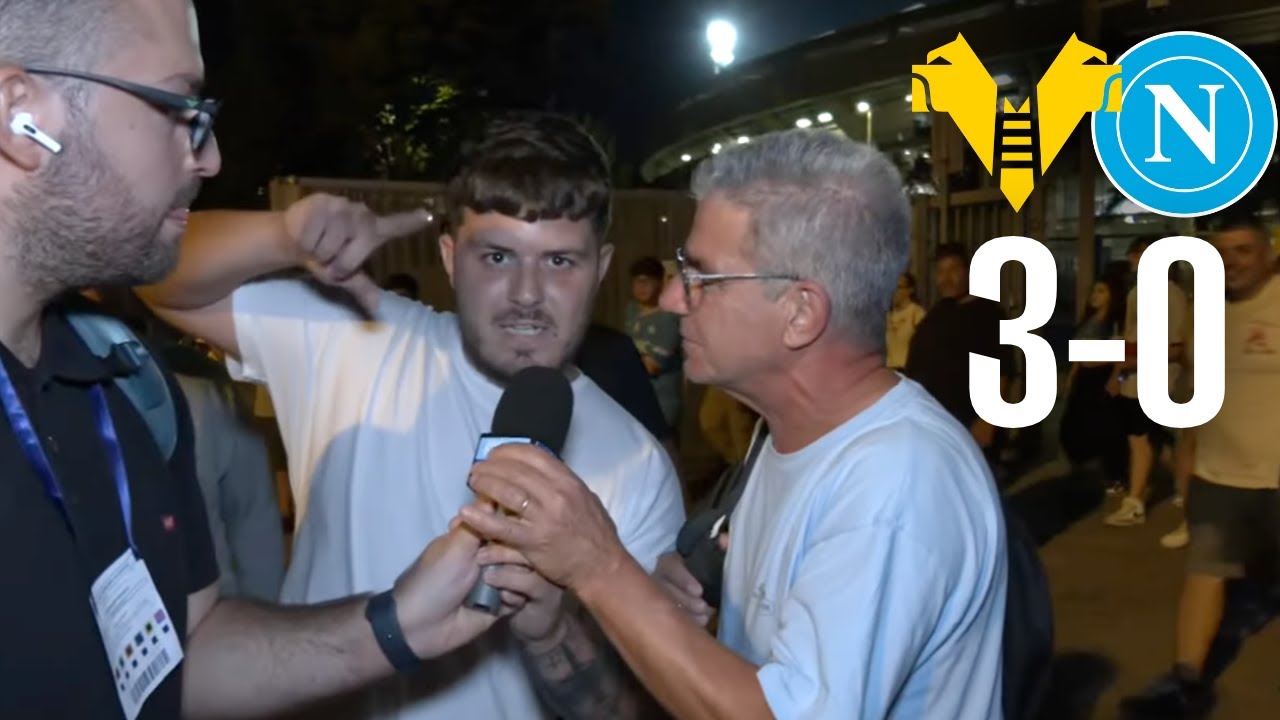 Verona Napoli 3-0 😡 Guardate la REAZIONE dei NAPOLETANI in trasferta!