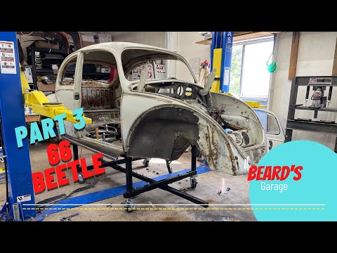 1966 VW Beetle Restoration: Body Off Pan!