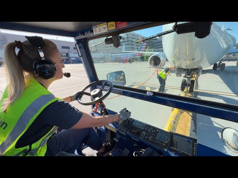 Boeing 737-800 Standard Pushback (Middle Gate) #aviation