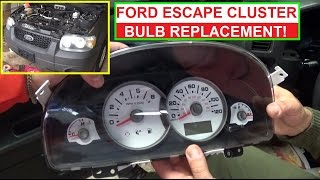 How to replace Instrument Cluster Light Bulb on Ford Escape and Mercury Mariner