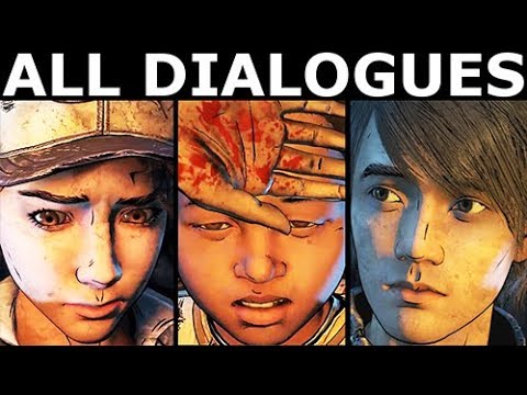 All Dialogues With James - The Walking Dead Final Season 4 Episode 2 (Telltale Series)