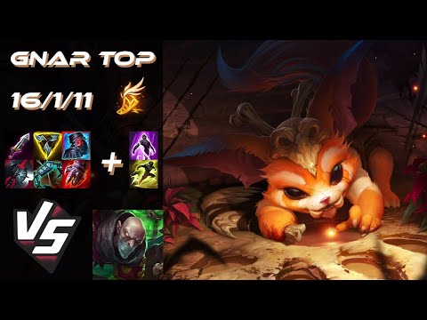 TOP Gnar vs Singed - NA Grandmaster Patch 25.23