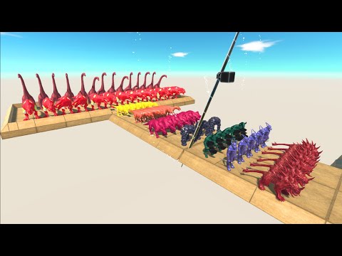 who can pass the Deadly Rotators and Hammers?? - Animal Revolt Battle Simulator