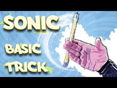 Sonic -  basic pen spinning trick for beginners / tutorial