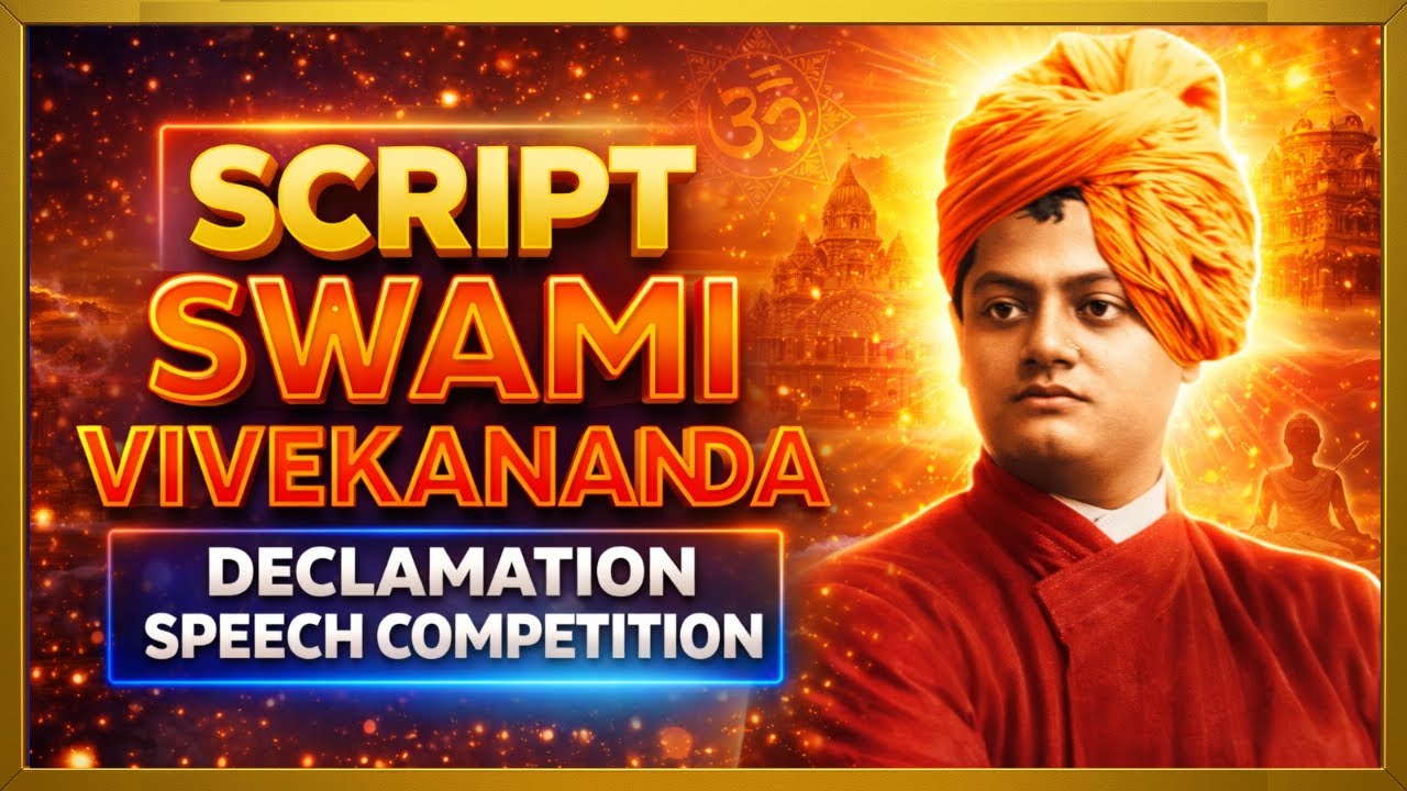 Swami Vivekananda Speech Script 🎤 🇮🇳 | Declamation Competition
