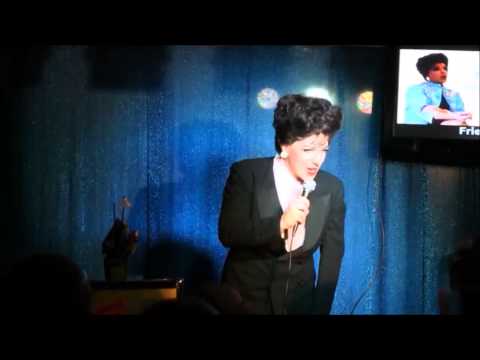 Peter Mac as Judy Garland being complimented by Academy Award Winner Margaret O'Brien