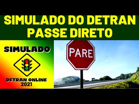 SIMULADO DETRAN 2021: COMO PASSAR NA PROVA,  50 QUESTÕES MAIS COBRADAS no DETRAN, Auto + Moto
