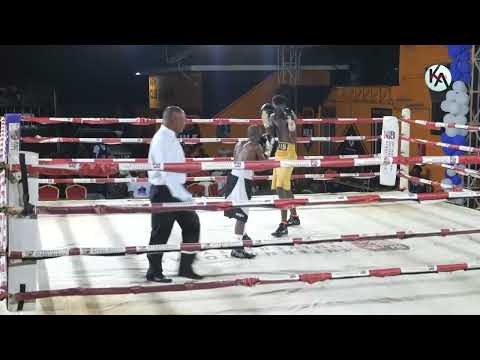 MUST WATCH SHORT VS TALL - ARIHO DAVES knocksout resilient FAROUK LUTAYA in the fly weight Category