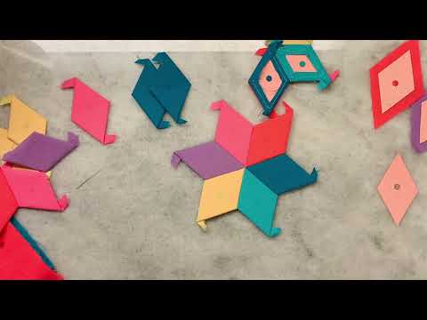 Working with the “Fish Tails on Diamonds” in English Paper Piecing