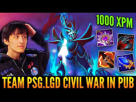 👉 AME Phantom Assassin Next Level Carry Gameplay - Meet Teammates From PSG.LGD In Pub Game