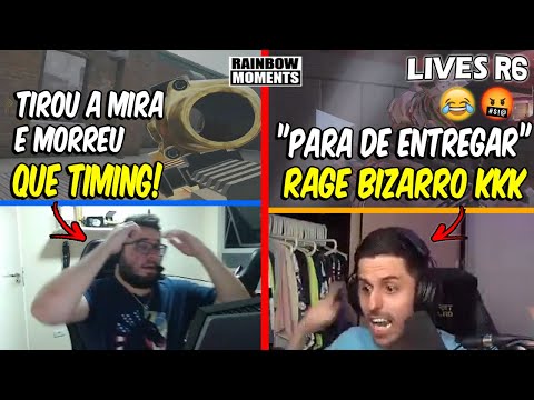 TIMING BIZARRO DO PALUH, RAGE MONSTRO DO RAZAH! 🤣🤣🤬🤬 SMG DO NESK E MAIS - MELHORES MOMENTOS LIVES R6