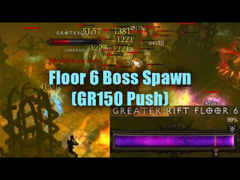 Floor 6 Boss Spawn... (GR150 Solo Push Close Attempt)
