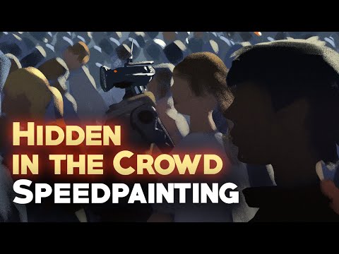 "Hidden in the Crowd" Speed Painting Process