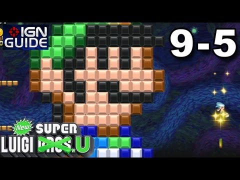 New Super Luigi U 3 Star Coin Walkthrough - Superstar Road 5: Under Construction