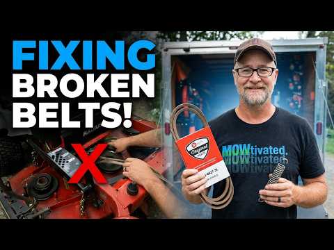 Fixing a Broken Exmark Radius Belt & Spring