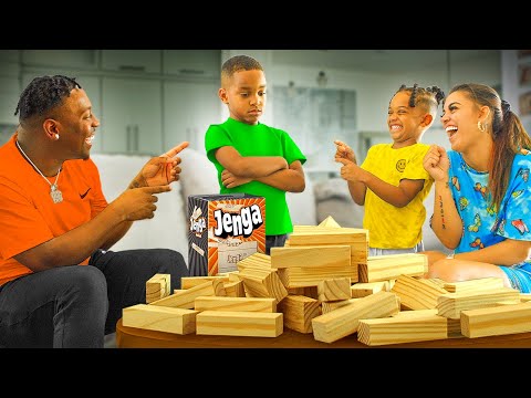 THE PRINCE FAMILY PLAYS JENGA!