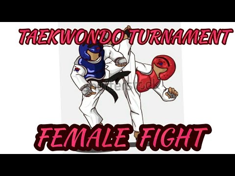 TAEKWONDO TOURNAMENT FEMALE FIGHT []