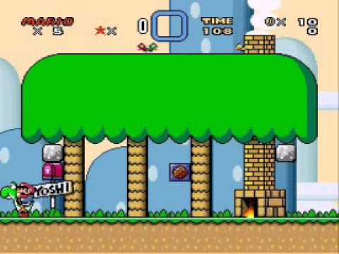 Super Mario World - Hurry Up! Music Tempo Glitch with Custom Music [57]