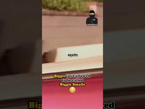 Biggie Smalls isn't allowed to be called Biggie Smalls 😳