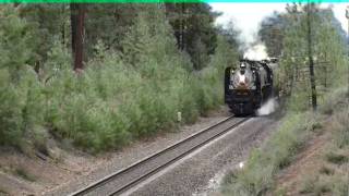 preview picture of video 'Union Pacific Steam Locomotive #844 X2, through Blairsden, California'