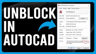 How to Unblock in AutoCAD (How to Unblock an Object in AutoCAD)