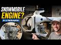 I Installed A Snowmobile Engine In My Helicopter Basement Mosquito Helicopter Ep 31