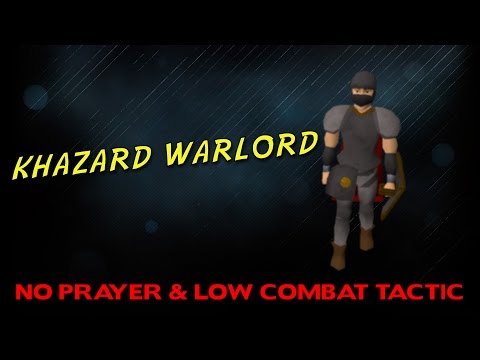Oldschool RuneScape: Killing Khazard Warlord: Tree Gnome Village | Level 28 | 1 Prayer/Defence