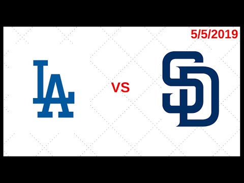 Los Angeles Dodgers Game Recap (5/5/2019) San Diego Padres Condensed Game