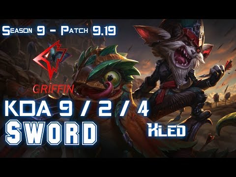 GRF Sword KLED vs QUINN Top - Patch 9.19 KR Ranked
