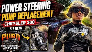 5.7 HEMI Power Steering Pump Replacement | Chrysler 300, Dodge Charger Challenger, Ram Rear Wheel