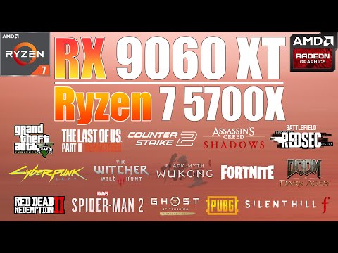 Ryzen 7 5700X + RX 9060 XT 16GB : New 1440p Gaming PC Build? 15 Games Tested