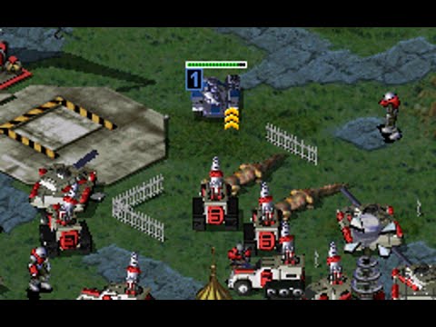 A tank and two crocodiles pass Campaign Mission！ -Red Alert 2