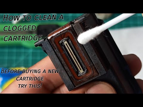 How to clean a clogged printer cartridge. DIY printer cartridge