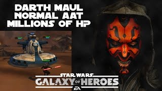 Star Wars Galaxy Of Heroes Darth Maul Millions Of Health On Normal AAT Raid