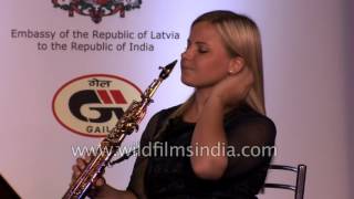 Latvia's Riga Saxophone Quartet plays music in India