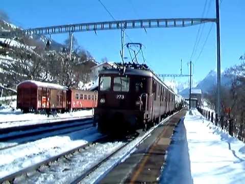 BLS Ae 8/8 bei Ausserberg Lötschberg Südrampe