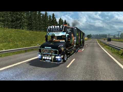 ETS2 1.25  Sound V8 Scania T 730 Monster Energy