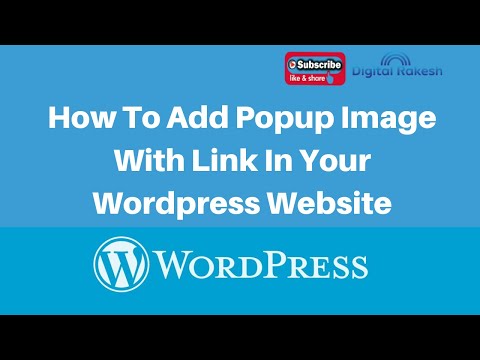 How To Add Popup Image With Link In Your Wordpress Website