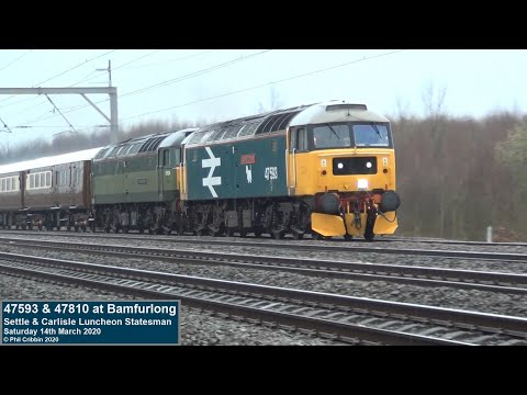 47593 & 47810 at Bamfurlong - 14th March 2020