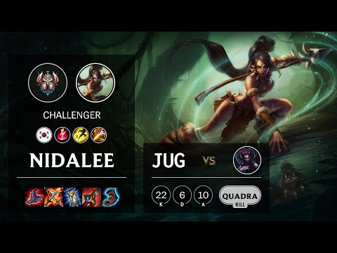 Nidalee Jungle vs Elise - KR Challenger Patch 10.14