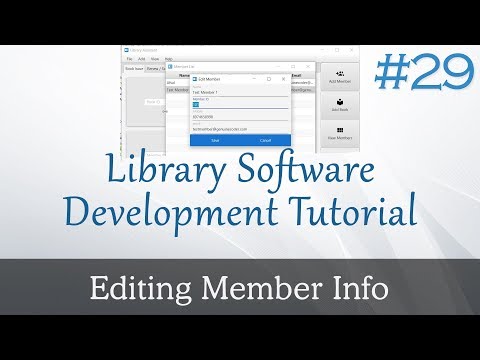 JavaFX Library Software #29 : Editing Member Data - UI and Server side programming