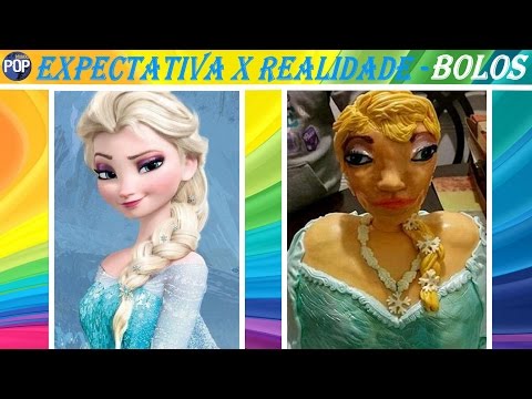 Expectativa x realidade - bolos de aniversário