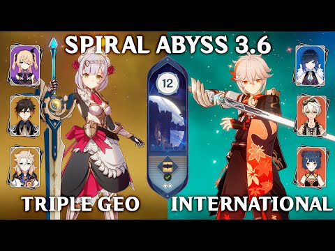 Spiral Abyss 3.6 Floor 12 (9 Stars). Noelle c6 Triple Geo and Kazuha c0 International. Genshin