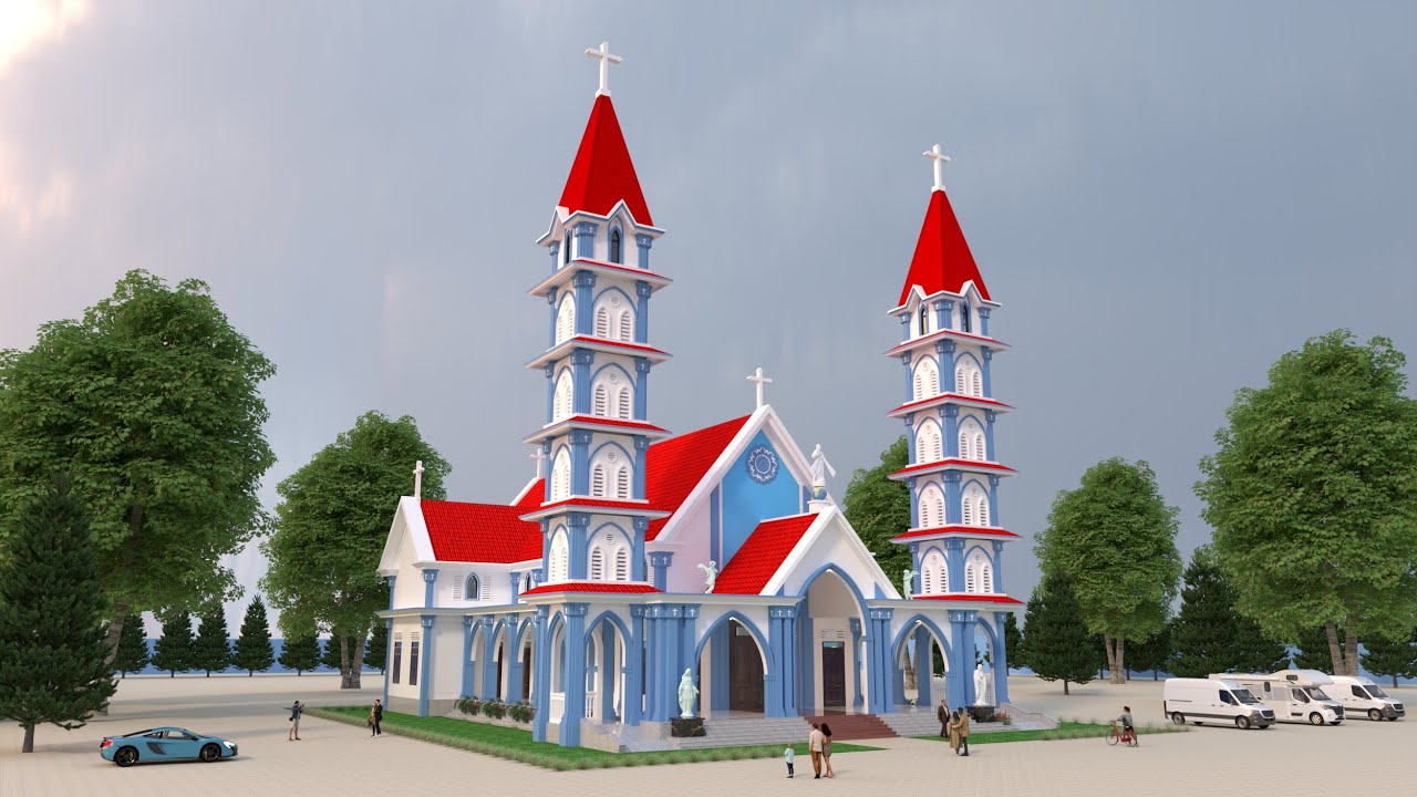 Thiết kế mô hình 3D - Công Trình Nhà Thờ - Chạm Đến Thiên Đường - 2