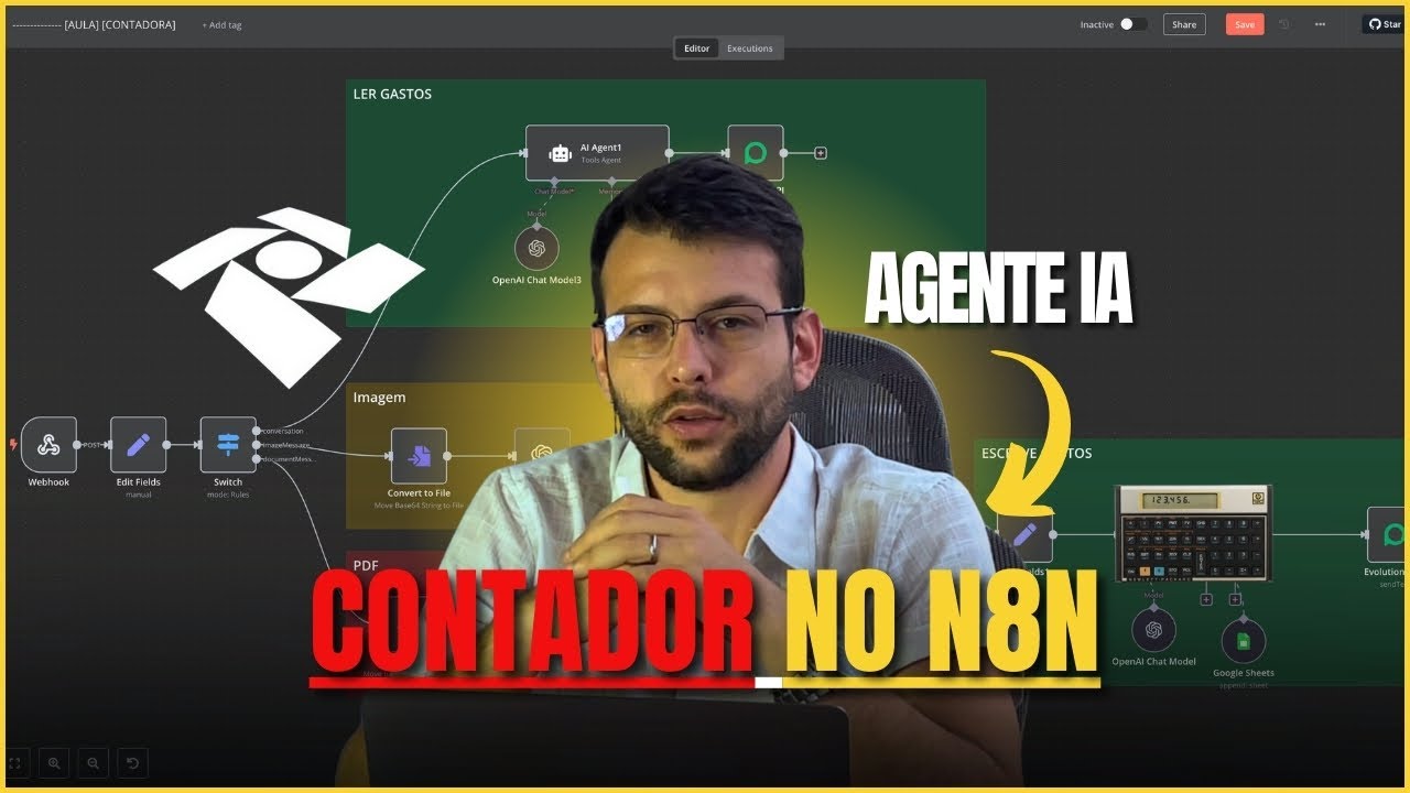 IA PARA CONTABILIDADE NO N8N | ASSISTENTE DE FINANÇAS