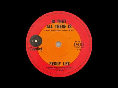 1969 - Peggy Lee - Is That All There Is - mono 45